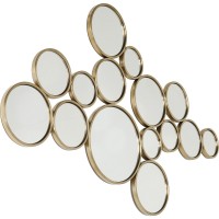 Specchio Bubbles ottone 138x93cm
