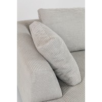 Canapé d angle Gianni Cord gris gauche