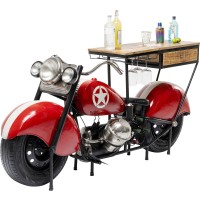 Meuble bar Motorbike rouge