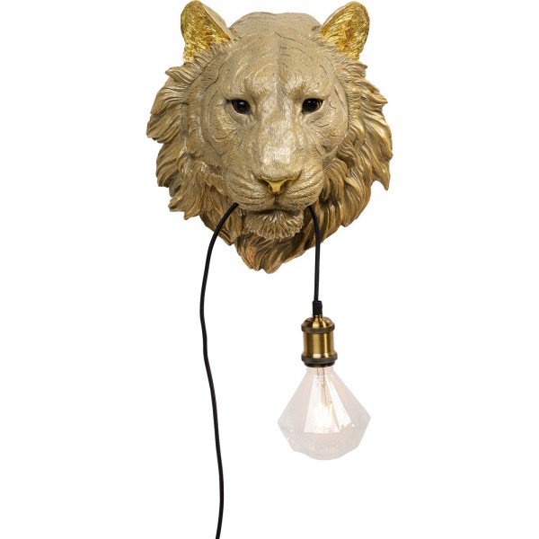 Lampada da parete Animal Tiger Head 34cm