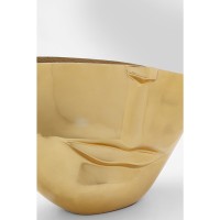 Vase Half Face Gold 46cm