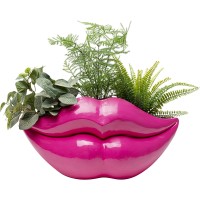 Deko Vase Lips Pink 28cm
