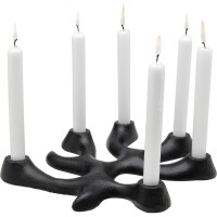 Kerzenständer Corallo Schwarz 4cm