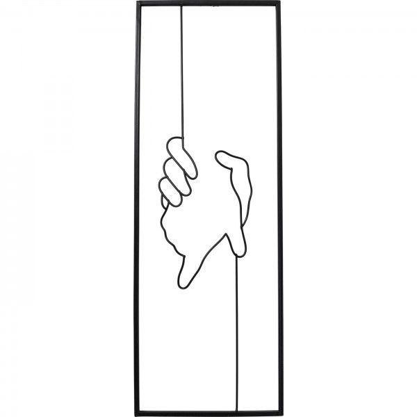 Wandobjekt Hand in Hand 25x70cm