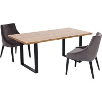 Table Jackie chêne-noir 160x80