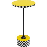 Tavolino d appoggio Domero Race giallo Ø25cm