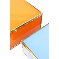 Boîte Neomi orange bleu (2/Set)