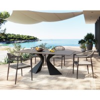 Table Gloria Outdoor Ceramic Black 180x90cm