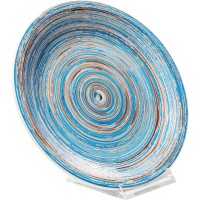 Plate Swirl Blue Ø19cm
