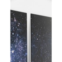 Picture Glass Triptych Man in Space 160x240