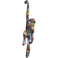 Objet mural Hanging Ape Colorful 17x67cm