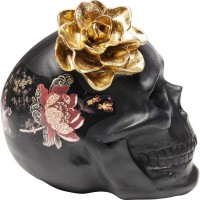 Objet décoratif Flower Skull 22cm