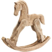 Deko Figur Rocking Horse Nature