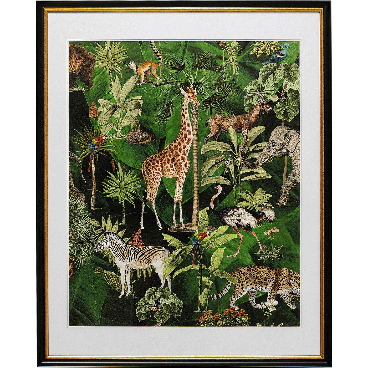 Tableau Girafe Jungle