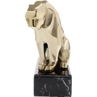 Deco Figurine Lion on Marble 34cm