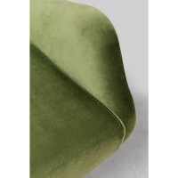 Fauteuil pivotant Bellissima velours vert