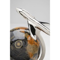 Deco Object Globe Top Plane 39cm