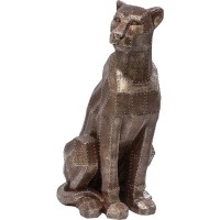 Deco Figure Sitting Cat Rivet Copper