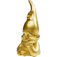 Deko Figur Zwerg Gold 21cm