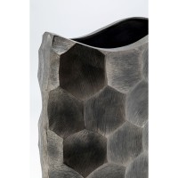 Vaso decorativo Sacramento Comb argento 59cm