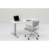 Schreibtisch Office Smart Grau Weiss 160x80