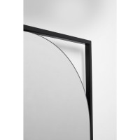 Miroir mural Bonita noir 81x81cm