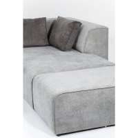 Canapé d angle Infinity Ottomane gris gauche