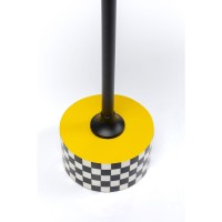 Table d appoint Domero Checkers jaune Ø25cm