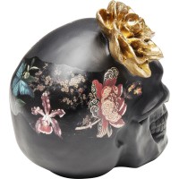 Oggetto decorativo Flower Skull 22cm