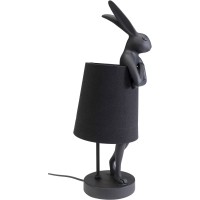 Table Lamp Animal Rabbit Matt Black 50cm