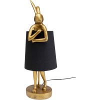 Table Lamp Animal Rabbit Gold/Black 50cm
