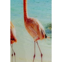 Picture glass Flamingo Walk 80x80