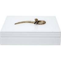 Box Snake Bite Weiß 28x7cm