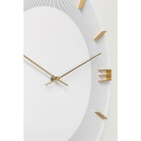 Horloge murale Leonardo Blanc/Or