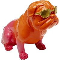 Figura decorativa Fashion Dog arancione 17cm