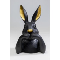 Deco Figurine Sweet Rabbit Black 23cm
