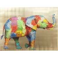 Bild Touched Flower Elefant 90x120cm