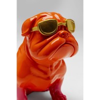 Deco Figurine Fashion Dog Orange 17cm