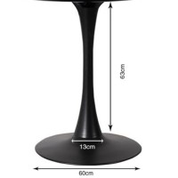Table Base Schickeria Black Ø110cm