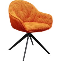 Swivel Chair Carlito Mesh Orange