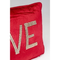 Coussin Beads Love red 35x60cm