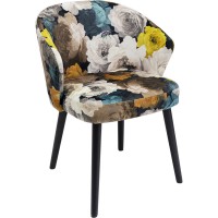 Chair with Armrest Peony Flower Yellow