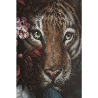 Tableau sur toîle Tiger in Flower 90x140cm