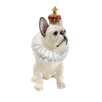 Deko Figur King Dog Weiß 33cm