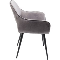 Chair with Armrest San Francisco Grey