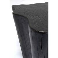 Coffee Table Tree Stump Black 119x68cm