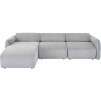 Canapé d angle Lucca gris gauche 255cm