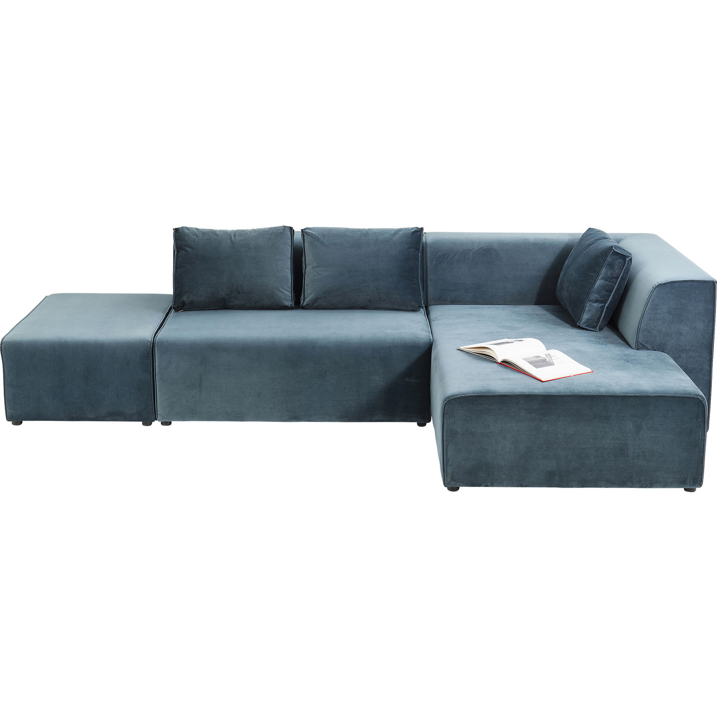 Assise pour canapé rétro bleu pétrole - Lullaby - Kare Design