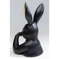 Figurine décorative Sweet Rabbit noir 31cm