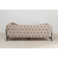 Sofa Bellissima 2-Seater Velvet Beige 200cm